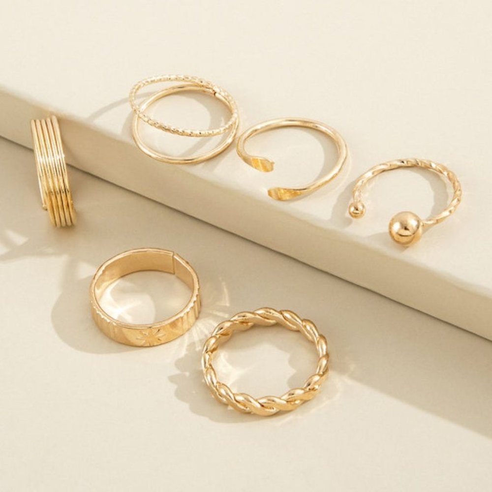 New 6 Piece Ring Set, Ships in 1-2 Business Days